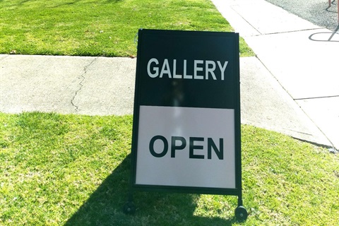 Gallery Open Sign