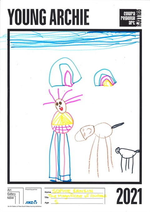 60. Sophie Rankin, The magnificent of rainbows, Age 5