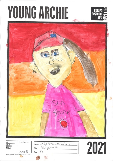 61. Hailie Barwick-Miller, self portrait, Age 13