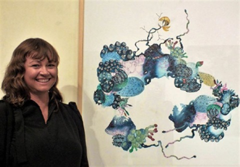 Tania Mason and her winning work Irregular Plasma