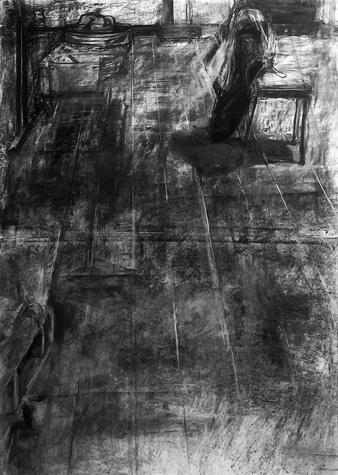 Nic-Mason_The-floor-in-The-Annexe_charcoal-on-paper_97x125cm