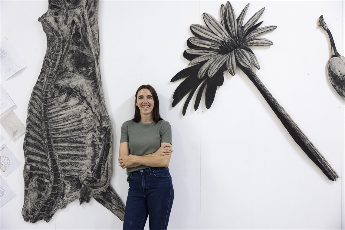 Anna Louise Richardson in her studio, 2023. Photo: Bo Wong