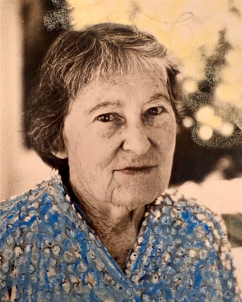 Sally McInerney, Olive cotton, c.1990, hand coloured photograph
