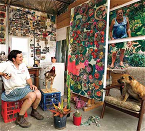 Lucy Culliton in her studio in Hartley