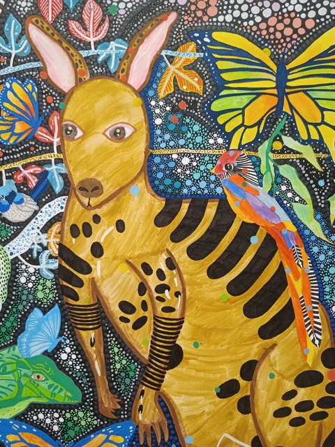 4.-Winner-Painting-Award-Cheyenne-Grocott-Robbins-Bartons-Endangered-Highway-detail-Year-12-Boorowa-Central-School