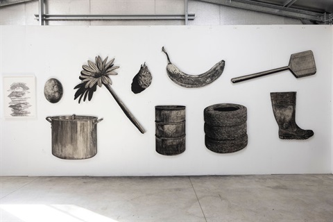 Installation view of 