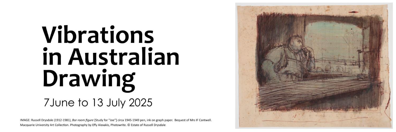 Vibrations in Australian Drawing Russell Drysdale Banner